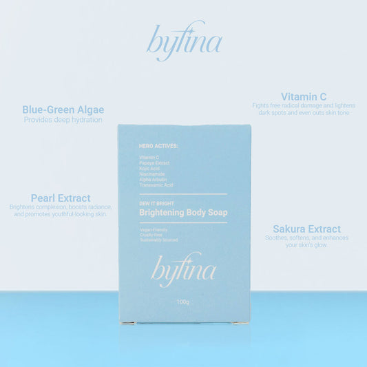 Byfina 5x Brightening Soap + 5x Sunscreen Sachet SPF50+ PA++++