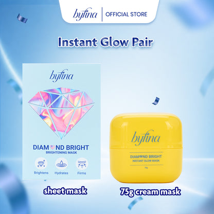 Byfina Brightening Sheet Mask | Hydrating Glow Mask for Radiant & Even Skin Tone (30ml x 5pcs)