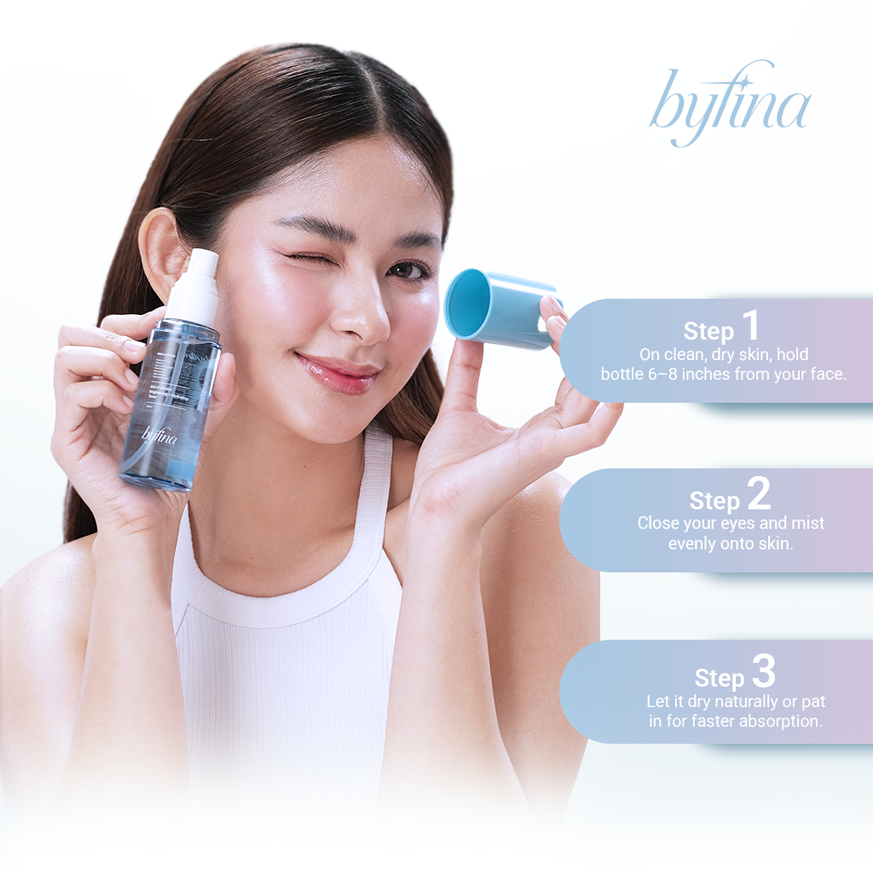 Byfina Toner Cream Serum Routine | Vitamin C Pearl Extract For Dark Spots Glow & Glass Skin