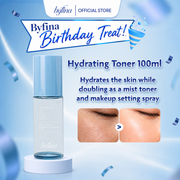 Byfina Vitamin C Hydrating Mist Toner with Hyaluronic Acid & Blue Algae | For Dull, Dry Skin (100ml)