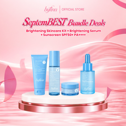 Byfina Brightening Discovery Kit + Full Size Serum for Dark Spots Uneven Tone Glass Skin Glow