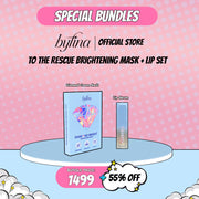 Byfina Diamond Bright Sheet Mask + Peptide Lip Serum Set | For Brightening & Hydrating Lips