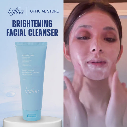 Byfina Vitamin C Brightening Facial Cleanser| For Dull Skin, Dark Spots & Gentle Hydration (100g)